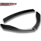 2006-2009 Nissan 350Z GT-Style Real Carbon Fiber 3-Piece Front Bumper Body Spoiler Splitter Lip Kit with Emblem Set