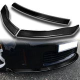 2006-2009 Nissan 350Z GT-Style Real Carbon Fiber 3-Piece Front Bumper Body Spoiler Splitter Lip Kit