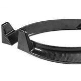 2020 - 2025 Tesla Model Y STP-Style Carbon Look 3pcs Front Bumper Body Spoiler Splitter Lip Kit with 4 pcs Bolt Caps