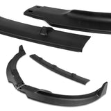 2020 - 2025 Tesla Model Y STP-Style Unpainted Black 3pcs Front Bumper Body Spoiler Splitter Lip Kit with 4 pcs Bolt Caps