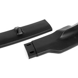 2020 - 2025 Tesla Model Y STP-Style Unpainted Black 3pcs Front Bumper Body Spoiler Splitter Lip Kit with 4 pcs Bolt Caps