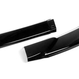 2011-2014 Mercedes C-Class W204 Sport Painted Black 3-Piece Front Bumper Body Spoiler Splitter Lip Kit with Leather Keychain