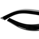 2011-2014 Mercedes C-Class W204 Sport Painted Black 3-Piece Front Bumper Body Spoiler Splitter Lip Kit with Leather Keychain