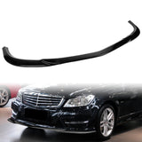 2011-2014 Mercedes C-Class W204 Sport Painted Black 3-Piece Front Bumper Body Spoiler Splitter Lip Kit with Leather Keychain