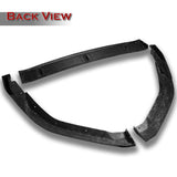 2016-2018 Nissan Maxima GT-Style Real Carbon Fiber 3-Piece Front Bumper Body Spoiler Splitter Lip Kit with Emblems