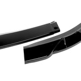 2013-2015 Lexus ES350 ES300h Painted Black 3-Piece Front Bumper Body Spoiler Splitter Lip Kit