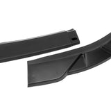 2013-2015 Lexus ES350 ES300h Unpainted Matte Black 3-Piece Front Bumper Body Spoiler Splitter Lip Kit with Plate Caps