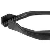 2013-2015 Lexus ES350 ES300h Unpainted Matte Black 3-Piece Front Bumper Body Spoiler Splitter Lip Kit with Plate Caps