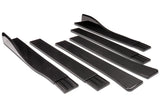 Universal 59" x 4" Carbon Look Side Skirt Extension Rocker Splitters Diffuser Lip 6pcs