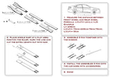 Universal 86" x 4" Carbon Look Side Skirt Extension Rocker Splitters Diffuser Lip 6pcs