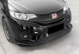 2014-2017 Honda Fit Painted Black 3-Piece Front Bumper Body Spoiler Splitter Lip Kit