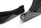 2014-2017 Honda Fit JDM Carbon Look 3-Piece Front Bumper Body Spoiler Splitter Lip Kit with Keychain Set