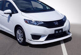 2014-2017 Honda Fit Painted White 3-Piece Front Bumper Body Spoiler Splitter Lip Kit
