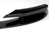 2012-2018 BMW M-Sport M-Tech Painted Black 2-Piece Front Bumper Body Spoiler Splitter Lip Kit with Hood Vinyl Sticker