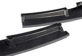2012-2018 BMW M-Sport M-Tech Carbon Style 2-Piece Front Bumper Body Spoiler Splitter Lip Kit with Hood Vinyl Sticker