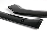 2019-2021 Nissan Altima Painted Black 3-Piece Front Bumper Body Spoiler Splitter Lip Kit with Free Gift