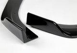 2019-2021 Nissan Altima Painted Black 3-Piece Front Bumper Body Spoiler Splitter Lip Kit