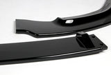 2006-2008 Honda Civic 4DR JDM CS-Style Painted Black 3-Piece Front Bumper Body Spoiler Splitter Lip Kit