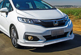 2018-2021 Honda Fit JDM Painted White 3-Piece Front Bumper Body Spoiler Splitter Lip Kit