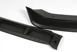 2018-2021 Honda Fit JDM Unpainted Matte Black 3-Piece Front Bumper Body Spoiler Splitter Lip Kit with Keychain Set