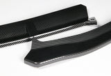 2019-2020 Mercedes W205 C-Class Carbon Style 3-Piece Front Bumper Body Spoiler Splitter Lip Kit with Keychain