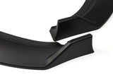 2016-2019 BMW 3-Series F30 F35 Unpainted Black 3-Piece Front Bumper Body Spoiler Splitter Lip Kit with Hood Vinyl Sticker