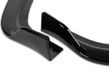 1996-1998 Honda Civic JDM CS-Style Painted Black 3-Piece Front Bumper Body Spoiler Splitter Lip Kit with Key Tag