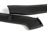 2012 Honda Civic 4DR JDM CS-Style Unpainted Matte Black 3-Piece Front Bumper Body Spoiler Splitter Lip Kit with Emblem