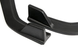 2012 Honda Civic 4DR JDM CS-Style Unpainted Matte Black 3-Piece Front Bumper Body Spoiler Splitter Lip Kit with Emblem