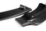 2014-2019 BMW F32 F33 F36 4-Series M-Sport Real Carbon Fiber 3-Piece Front Bumper Body Spoiler Splitter Lip Kit