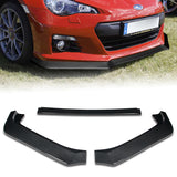 2013-2016 Subaru BRZ JDM CS-Style Carbon Style 3-Piece Front Bumper Body Spoiler Splitter Lip Kit