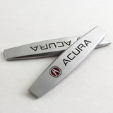 Acura 3D Metal Emblem Badge Sticker x2