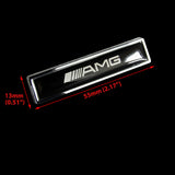 2 pcs Luxury Auto Body Fender Metal Emblem Badge Sticker Decal For AMG Edition New