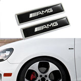 2 pcs Luxury Auto Body Fender Metal Emblem Badge Sticker Decal For AMG Edition New