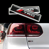 TRD TOYOTA 2PC Luxury Auto Car Body Fender Metal Emblem Badge Sticker Decal