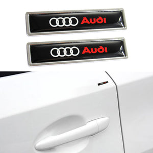 Luxury New Auto Car Body Fender Metal Badge For AUDI Emblem Sticker Decal 2PCS