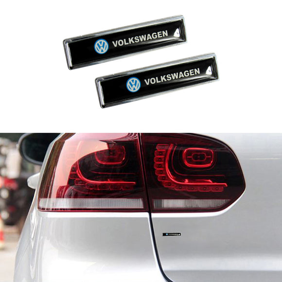 2 pcs Luxury Auto Body Fender Metal Emblem Badge Sticker Decal For VOLKSWAGEN VW New