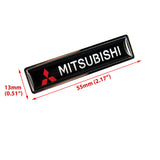 Luxury NEW Auto Car Body Fender Metal Badge For MITSUBISHI Sticker Decal 2PCS