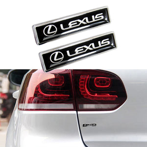 Lexus 2PC Luxury Auto Car Body Fender Metal Emblem Badge Sticker Decal