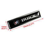 Luxury New Auto Car Body Fender Metal Badge For BUICK Emblem Sticker Decal 2PCS