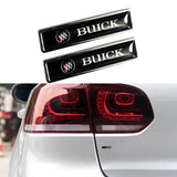 Luxury New Auto Car Body Fender Metal Badge For BUICK Emblem Sticker Decal 2PCS