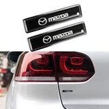 For 2PCS MAZDA Luxury Auto Car Body Fender Metal Emblem Badge Sticker Decal