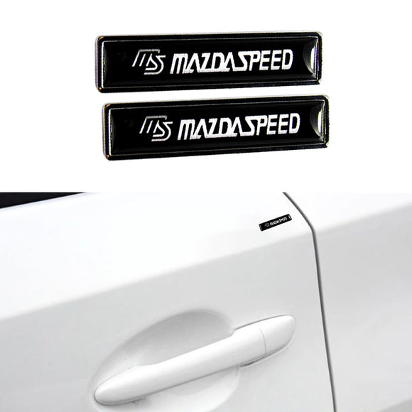 For MAZDASPEED Luxury Auto Car Body Fender Metal Badge Sticker Decal 2PCS
