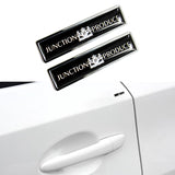 Luxury Auto Car Body Fender Metal Badge JP JUNCTION PRODUCE Sticker Decal 2PCS