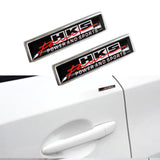 For 2PCS HKS Luxury Auto Car Body Fender Metal Emblem Badge Sticker Decal