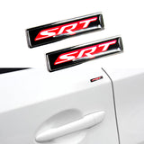 For SRT Car Auto Luxury Body Fender Rear Trunk Metal Emblem Badge Sticker 2PCS