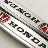 Honda 3D Metal Emblem Badge Sticker x2