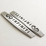 INFINITI Nissan 3D Metal Emblem Badge Sticker x2