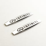 INFINITI Nissan 3D Metal Emblem Badge Sticker x2
