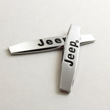 JEEP 3D Metal Emblem Badge Sticker x2